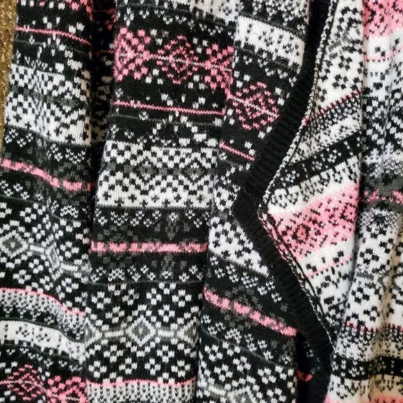 Torrid fair isle knit draped cardigan 1X - Picture 3 of 5